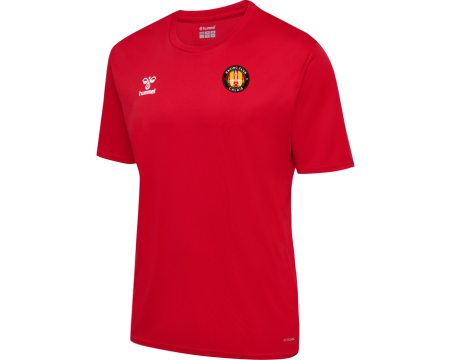 Maillot Junior Training rouge manches courtes Hummel