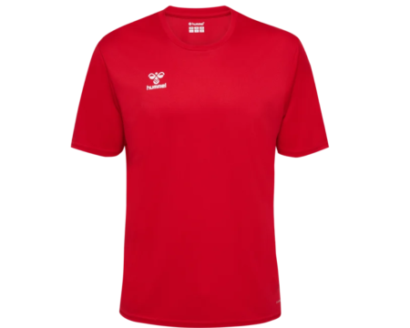 Maillot Junior Training rouge manches courtes Hummel