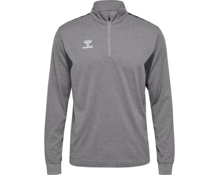 Sweat 1/4 zip club Adulte gris Hummel